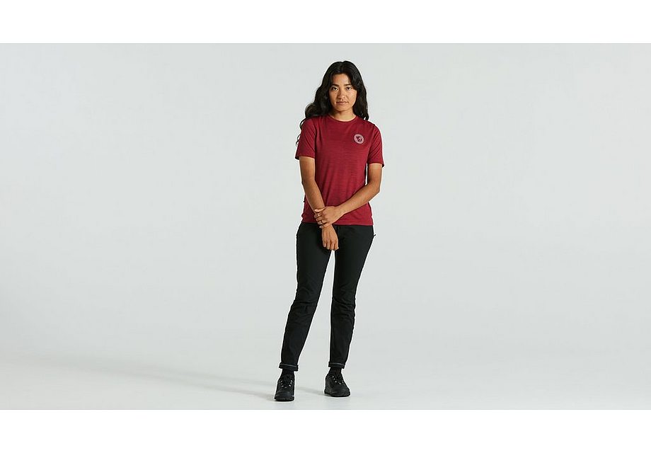 Specialized S/F Wool Tee Ss Wmn Pomegranate Red Xs