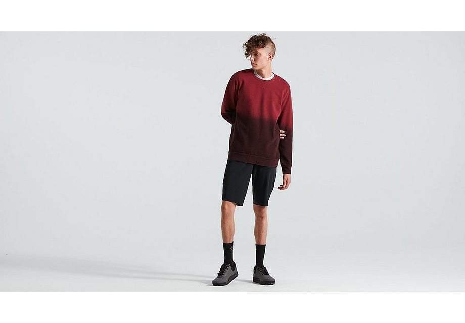 Specialized Legacy Spray Crewneck Ls Men Maroon L