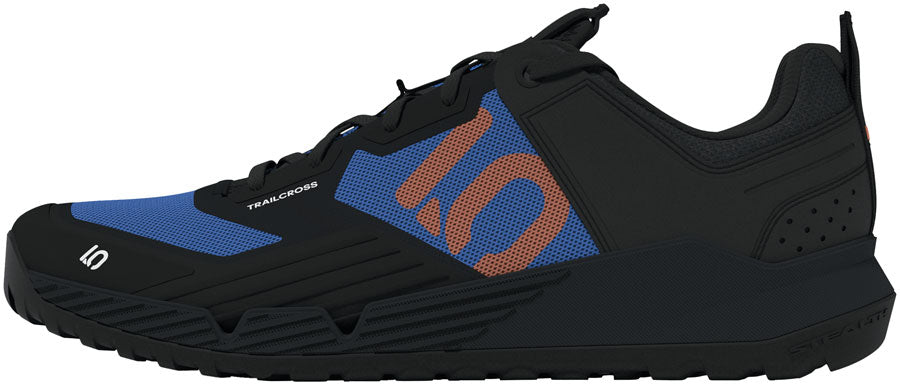 Five Ten Trailcross XT Flat Shoes - Men's Core Black/Pure Orange/Ray Blue 11