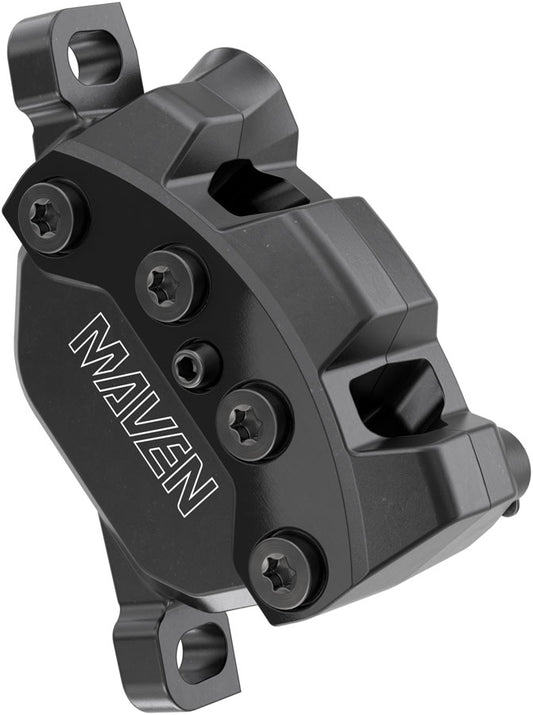 SRAM Maven Silver Disc Brake Caliper Assembly - Front/Rear Post Mount 4-Piston BLK B1