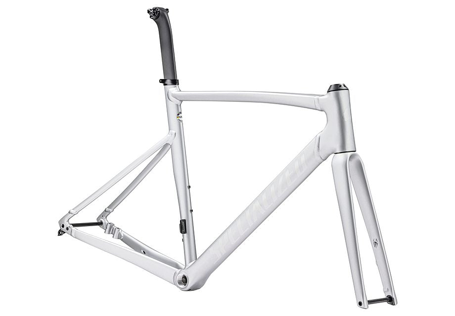 Specialized allez sprint frmset satin silver dust/gloss transparent decals 54