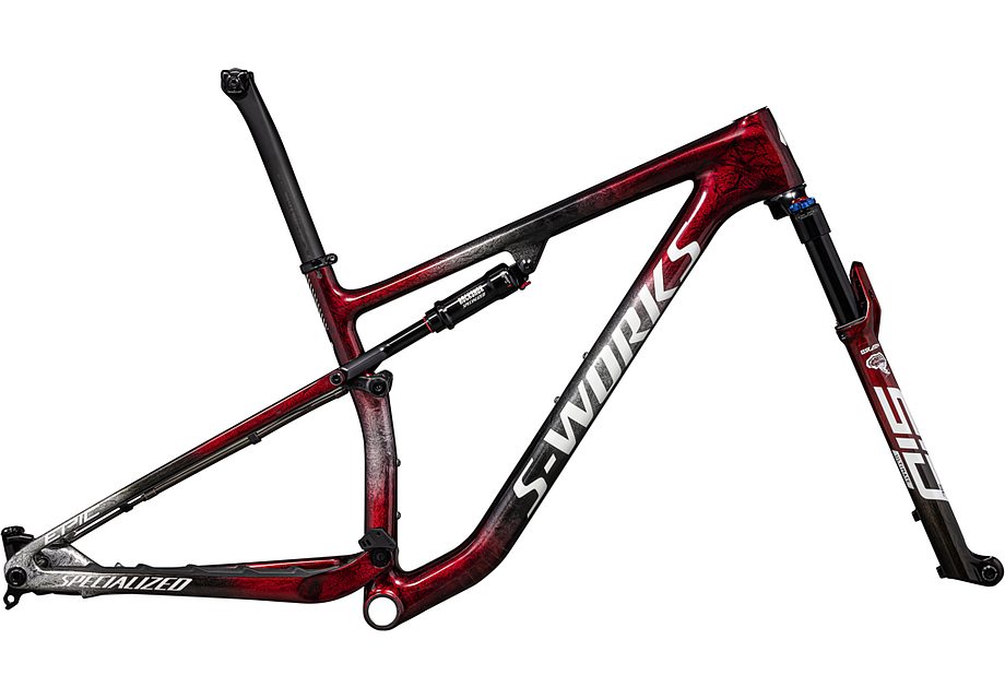 Specialized epic S-Works frmset gloss red tint / black tint / flake silver / granite xs