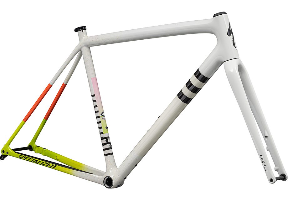 Specialized crux 10r frmset gloss dune/white birch/cactus bloom speckle 58