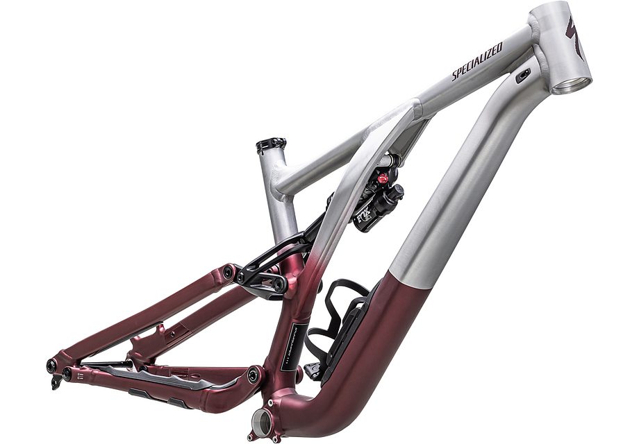 Specialized Stumpjumper evo alloy frm frame satin brushed aluminum / maroon s6