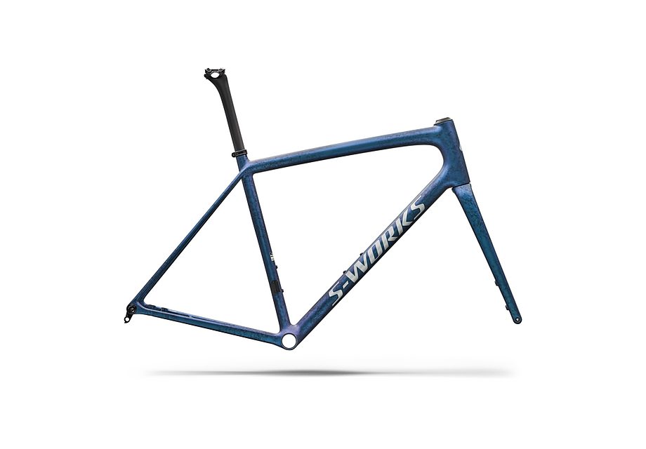 Specialized Aethos S-Works Frmset Satin Black Ink Wash / Pearl / Shadow Silver 58