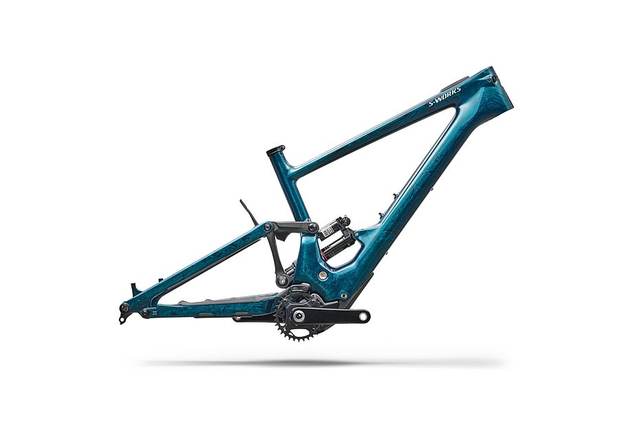 Specialized Kenevo Sl S-Works Carbon Frmset Teal Tint Over Smoke Strata / Dune White S5