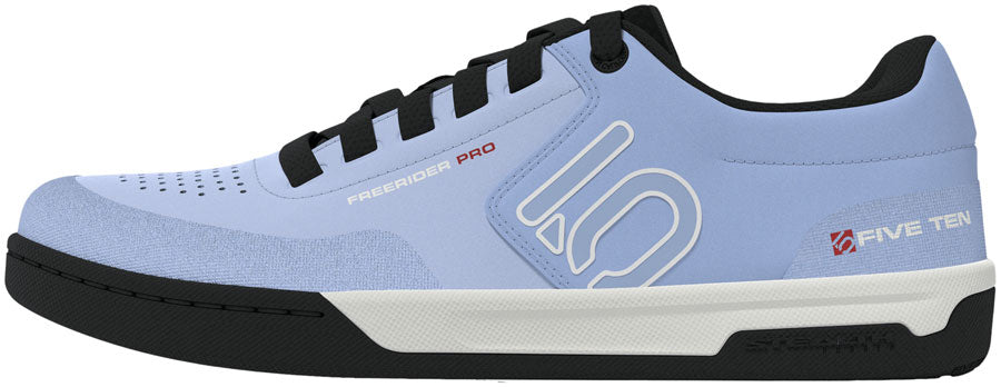 Five Ten Freerider Pro Flat Shoes - Women's Crystal Sky/Off White/Glow Blue 10