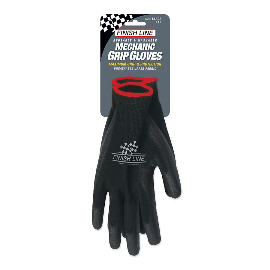 Finish Line Mechanic's Grip Gloves LG/XL