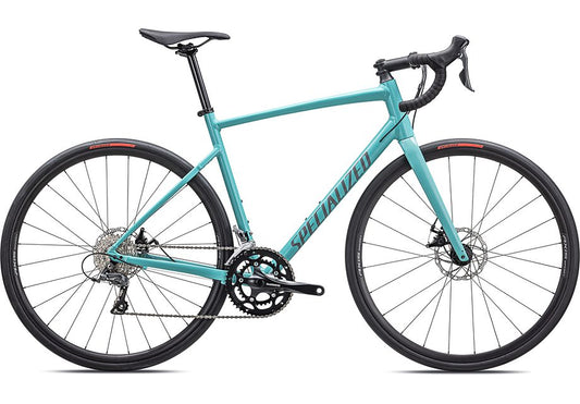 2024 Specialized Allez E5 Disc Bike Gloss Lagoon Blue / Cool Grey / Blaze 61