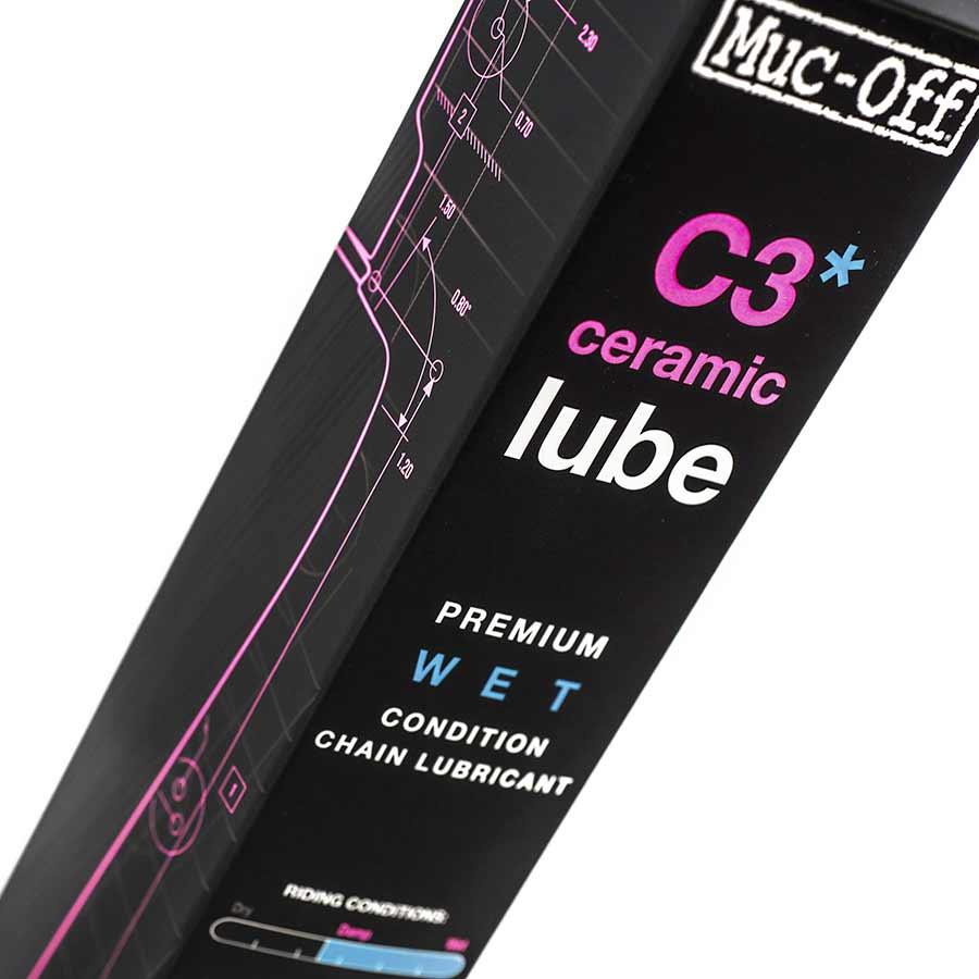 Muc-Off C3 Wet Ceramic Bike Chain Lube - 120ml Drip