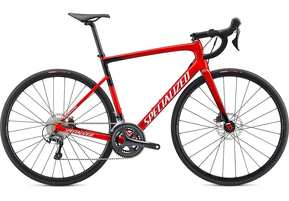 Specialized tarmac sl6 disc gloss flo red/metallic white