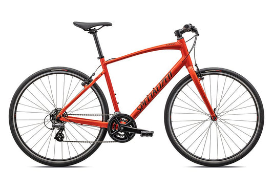 2023 Specialized sirrus 1.0 bike gloss fiery red / satin black reflective m
