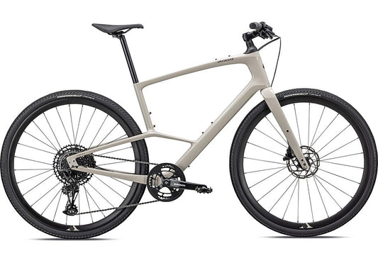 2024 Specialized Sirrus X 5.0 Bike Gloss White Mountains / Gunmetal / Satin White Mtns Reflective Xxl