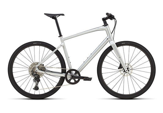 2025 Specialized Sirrus X 4.0 Bike Satin Silver Dust / Cool Grey Reflective Xl