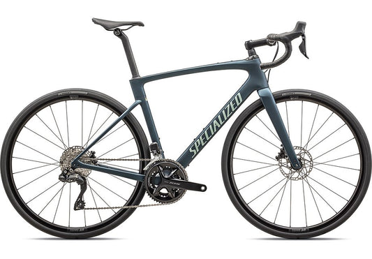 2026 Specialized Roubaix Comp Bike Satin Mettalic Deep Lake/White Sage Metallic 61