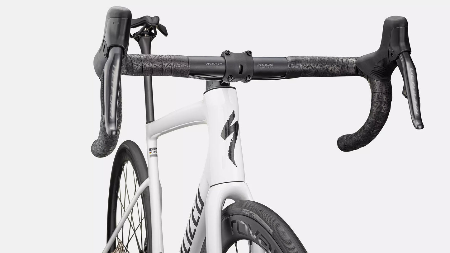 2025 Specialized Tarmac Sl8 Expert Di2 Bike Gloss White / Black Metallic 54