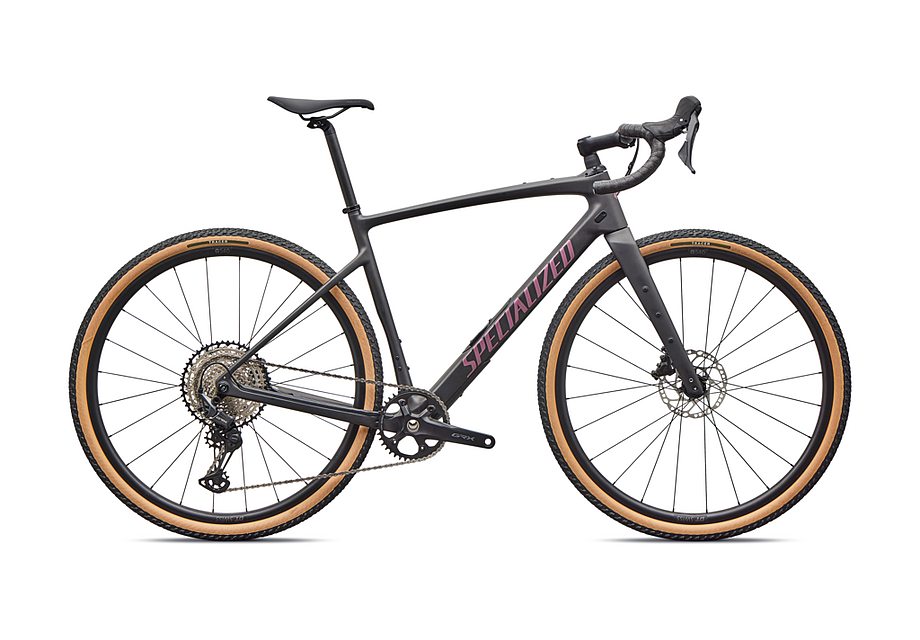 2026 Specialized Diverge Sport Bike Obsidian Metallic/Quartz Metallic 58