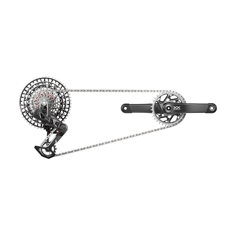 SRAM XX SL T-Type Eagle AXS Groupset 165mm Blk