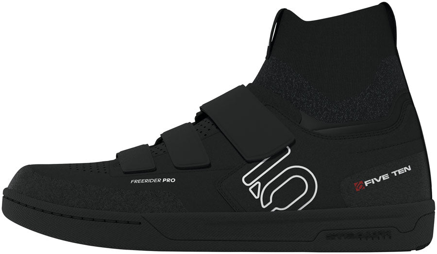 Five Ten Freerider Pro Mid Flat Shoes - Men's BLK / Footwear White / Carbon 11.5