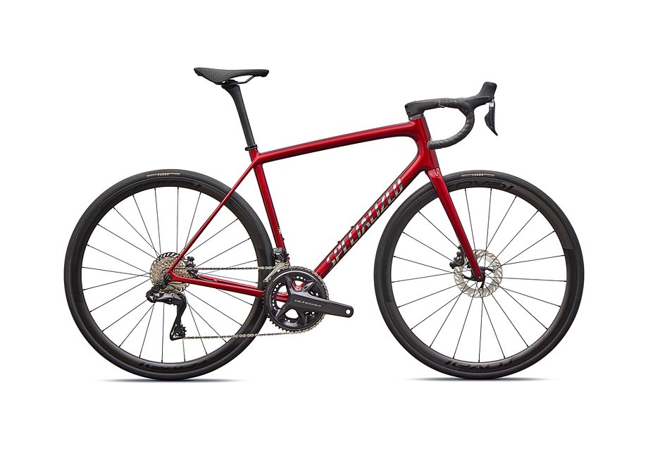 2026 Specialized Aethos Pro Di2 Bike Gloss Red Sky / Chrome 52