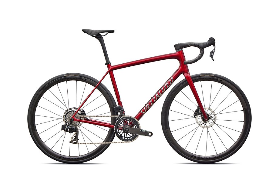 2026 Specialized Aethos Pro Axs Bike Gloss Red Sky / Chrome 52