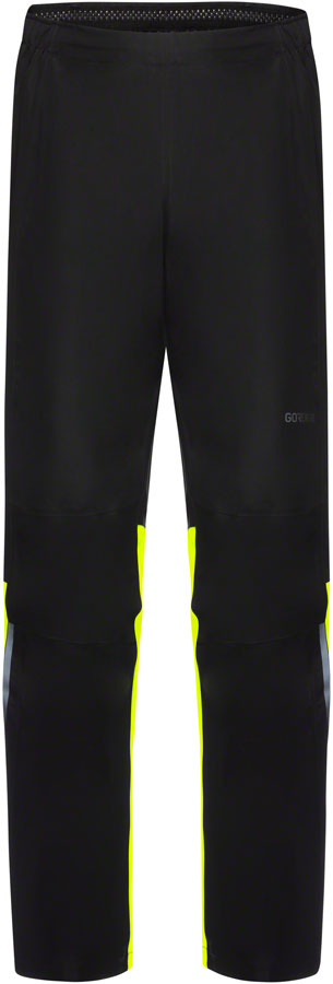 Gorewear Glidewheel Gore-Tex Pants - Black/Neon Yellow Men's Large