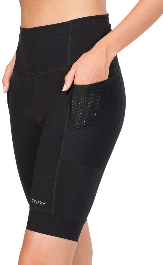 Terry Holster Hi Rise Shorts - Black Small