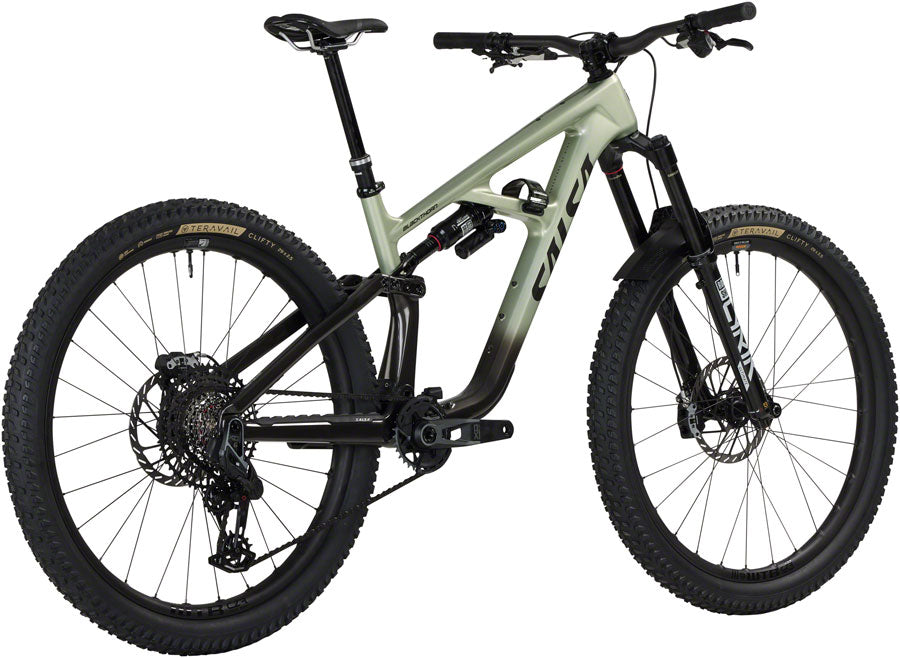 Salsa BLKthorn 145 C X0 AXS Transmission Bike - 29" Carbon CoffeeBLK / Sage X-Large