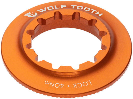 Wolf Tooth Centerlock Rotor Lockring - Internal Splined Orange