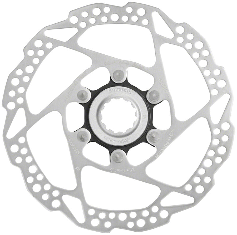Shimano SM-RT54-SE Disc Brake Rotor - 160mm Center Lock For Resin Pads Only External Spline Lockring