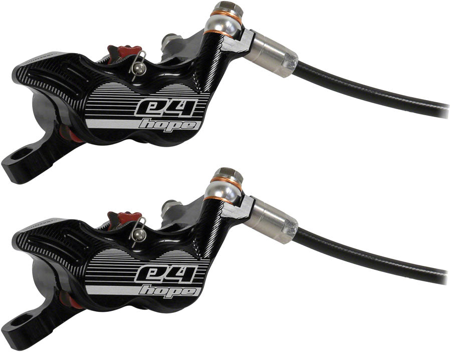 Hope Tech 3 E4 Duo Disc Brake Lever - Left Hand Front Rear Hydraulic Post Mount BLK