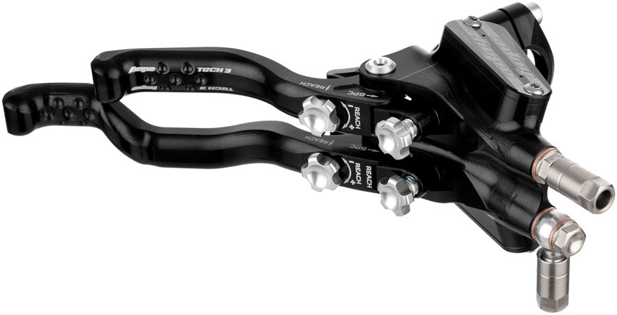 Hope Tech 3 X2 Duo Disc Brake Lever - Right Hand Front Rear Hydraulic Post Mount BLK