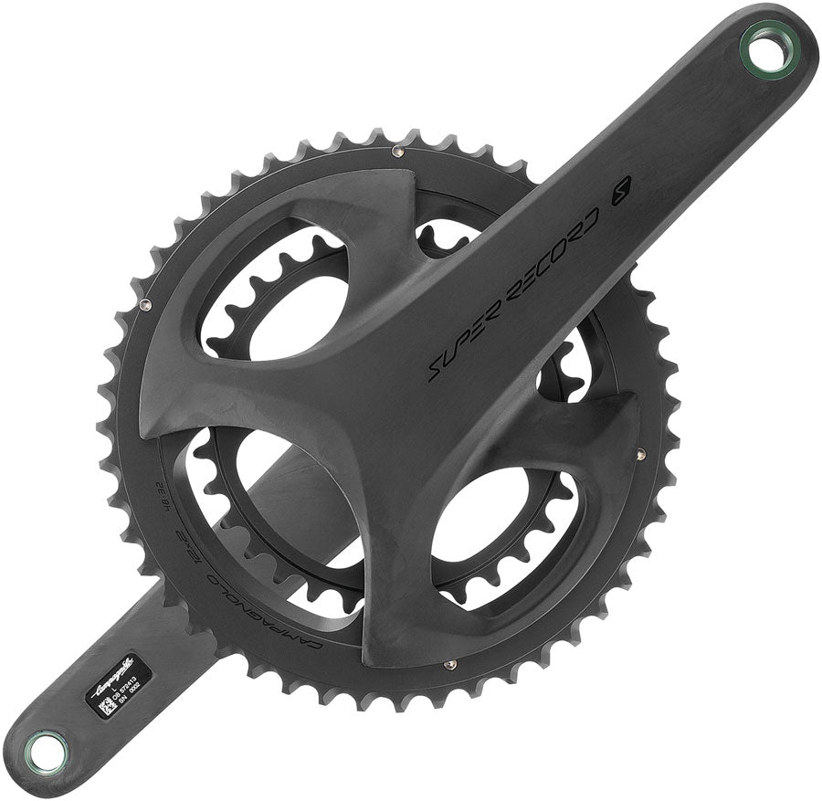 Campagnolo Super Record S Wireless Crankset - 165mm 12-Speed 50/34t Campy 121/88 Asym BCD Ultra Torque Spindle Carbon