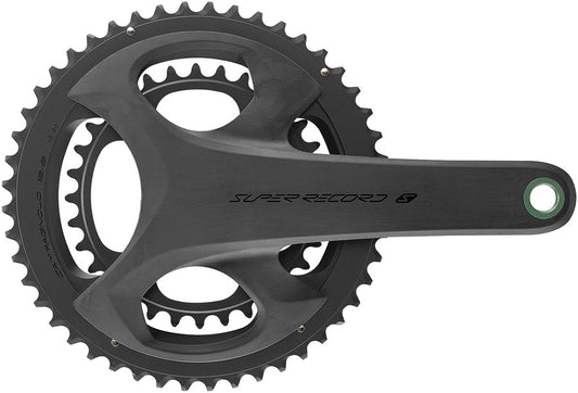 Campagnolo Super Record S Wireless Crankset - 165mm 12-Speed 50/34t Campy 121/88 Asym BCD Ultra Torque Spindle Carbon