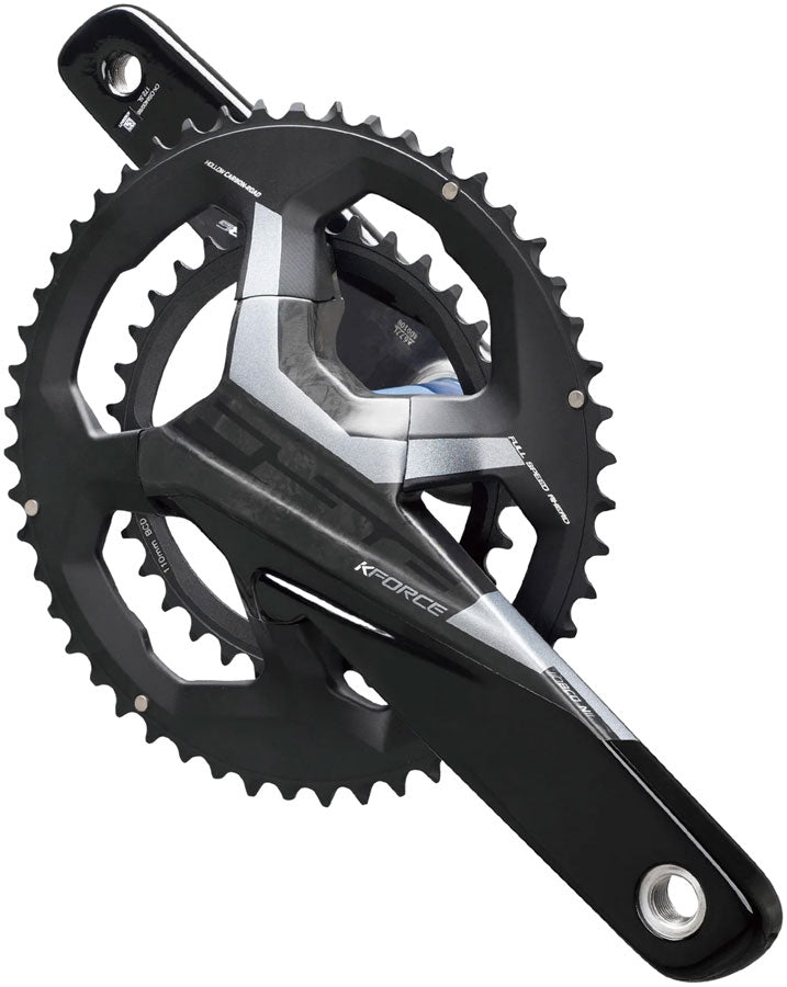 FSA K-Force Crankset 2x 52/36T Chainrings 172.5mm Arm Length 110BCD 386EVO Spindle – BLK