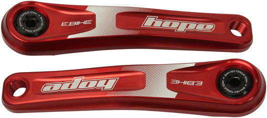 Hope Ebike Crank Arm Set - 155mm ISIS Specialized Offset Red