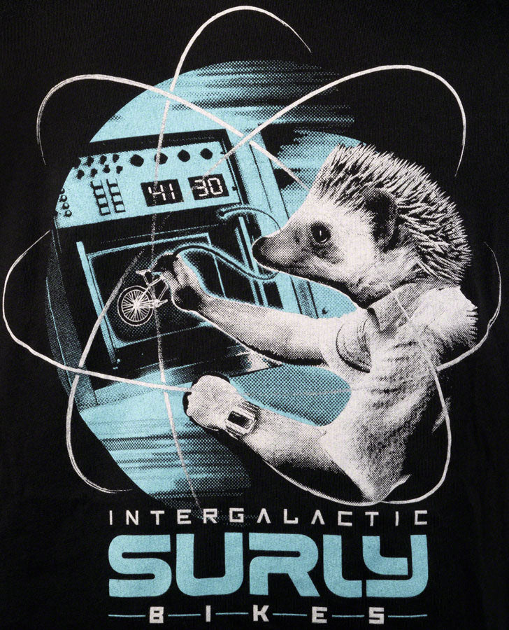 Surly Garden Pig Women's T-Shirt - Black/Gray/Teal Medium