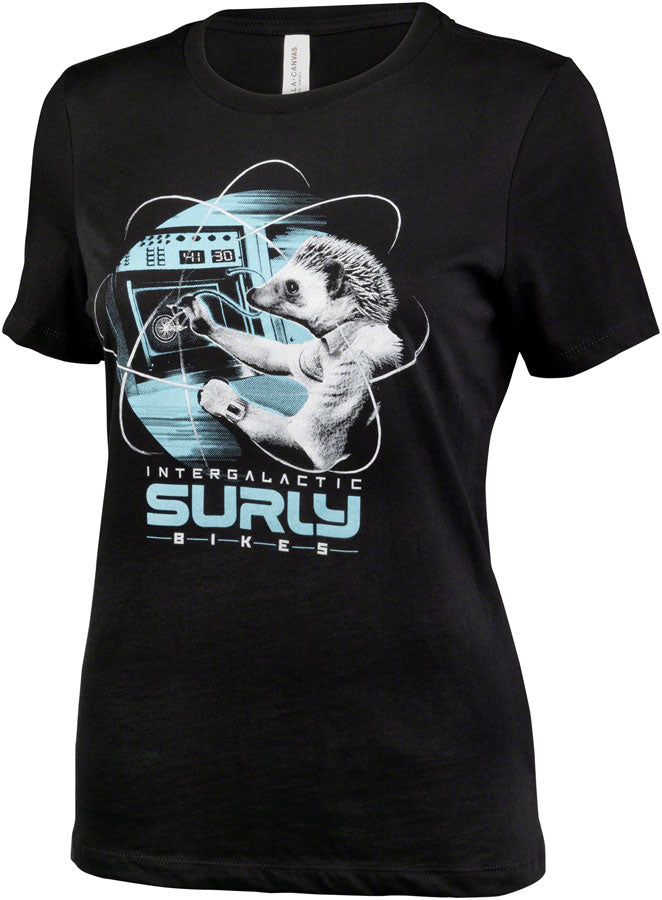 Surly Garden Pig Women's T-Shirt - Black/Gray/Teal Medium