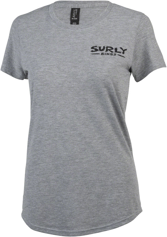 Surly The Ultimate Frisbee Women's T-Shirt - Gray Large