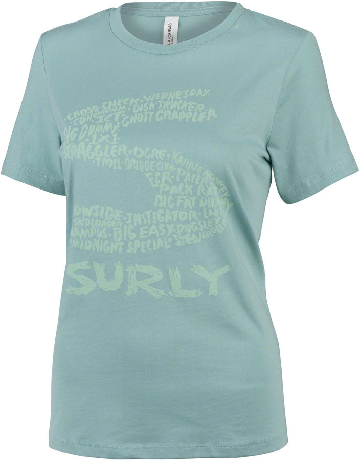 Surly Steel Consortium Women's T-Shirt - Dusty Blue Large