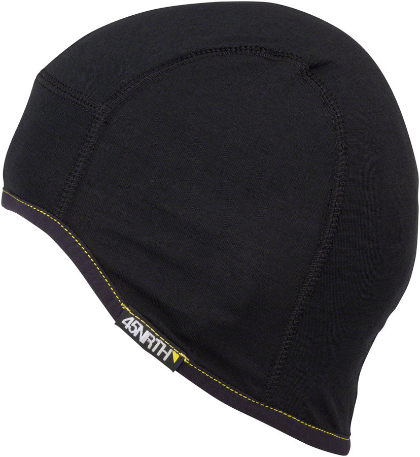 45NRTH 2023 Stavanger Lightweight Wool Cycling Cap - Black Large/X-Large
