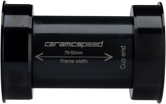 CeramicSpeed EVO386 Bottom Bracket - 86mm 24mm Spindle Coated Races Black