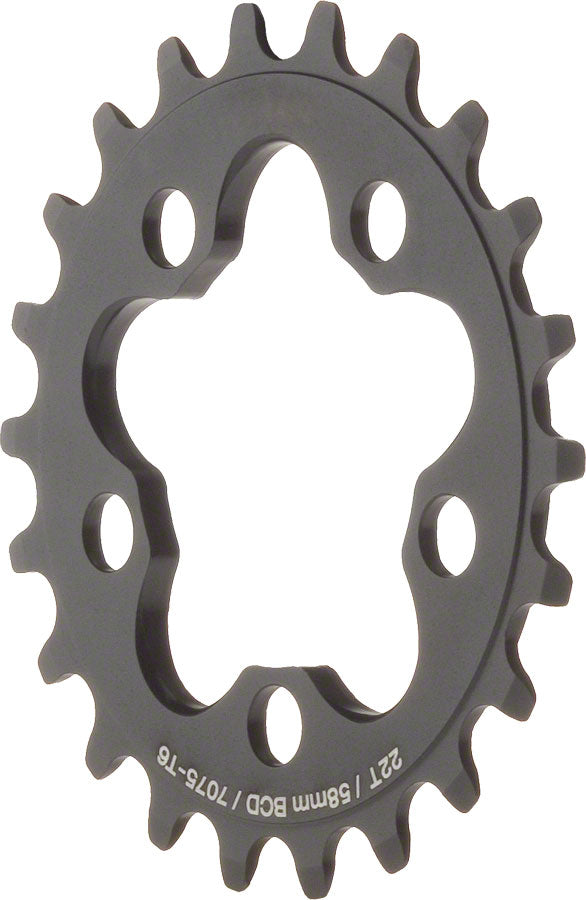 MSW Chainring - 22T 58mm BCD Inner Black