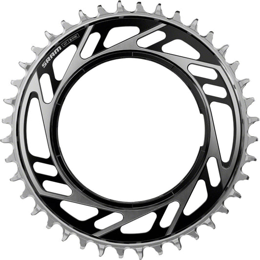SRAM RED XPLR X-Sync Thread Mount Chainring - 44t 12/13-Speed Thread Mount For RED XPLR AXS PM Spider 6.5mm Offset BLK/Silver E1