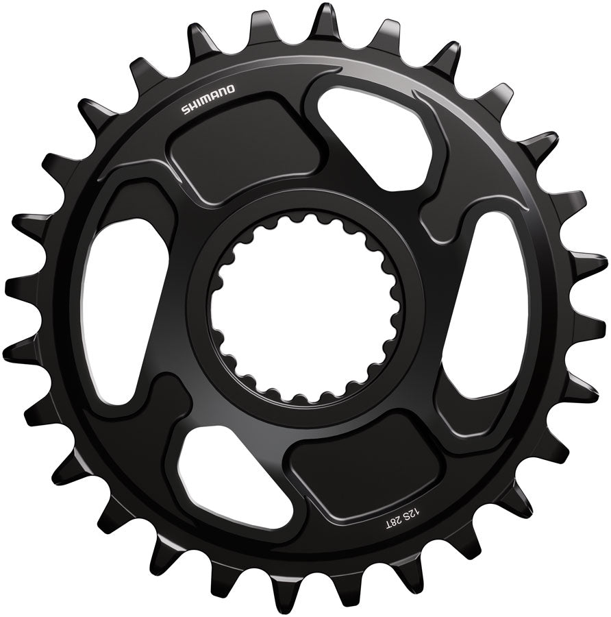 Shimano Deore XT SM-CRM86 1x Direct Mount Chainring - 28t Shimano Direct Mount For 12-Speed HG+ Chain Fits FC-M8200 Crank BLK