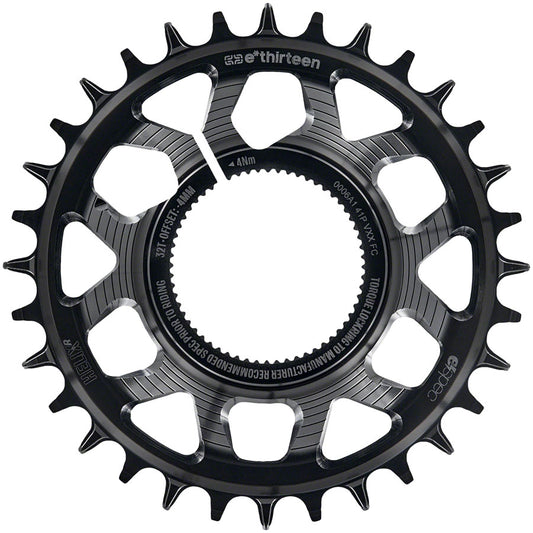 e*thirteen Helix Race e*spec Chainring - Kenevo/Levo SL 1.1 -4mm offset 32T 11/12 Speed BLK