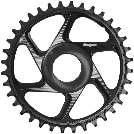 Hope Spiderless Chainring - 36T R22 Ebike Shimano Black