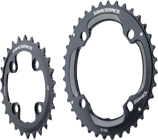 Race Face Turbine 11sp Ring Set 64/104 36/26T Black