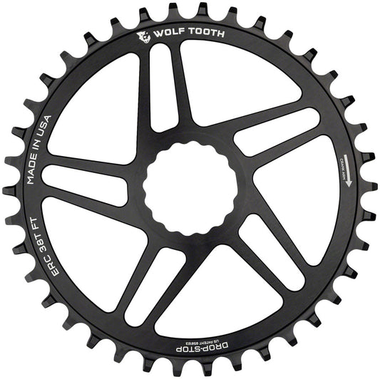 Wolf Tooth Direct Mount Chainring - 50t RaceFace CINCH Direct Mount Drop-Stop B 10/11/12-Speed Eagle Flattop Compatible BLK