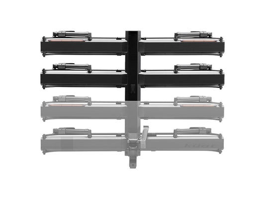 Kuat Piston Pro X Hitch Bike Rack Add-On - 2-Bike LED Lights 4-Pin Plug Kashima Coat Galaxy Gray